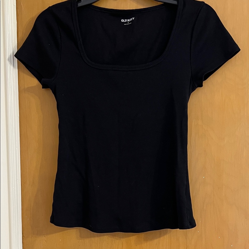 Old Navy Women's Classic Black Short Sleeve Tee